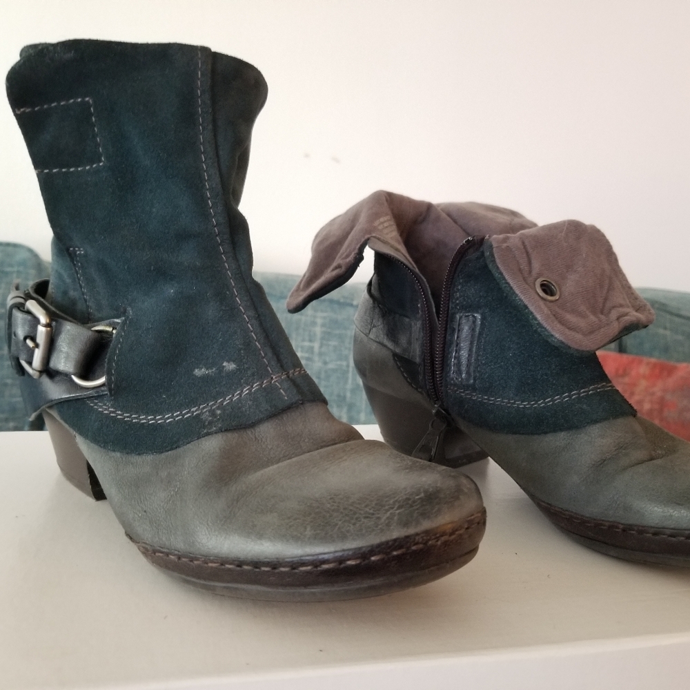 Miz Mooz Teal Maren Booties